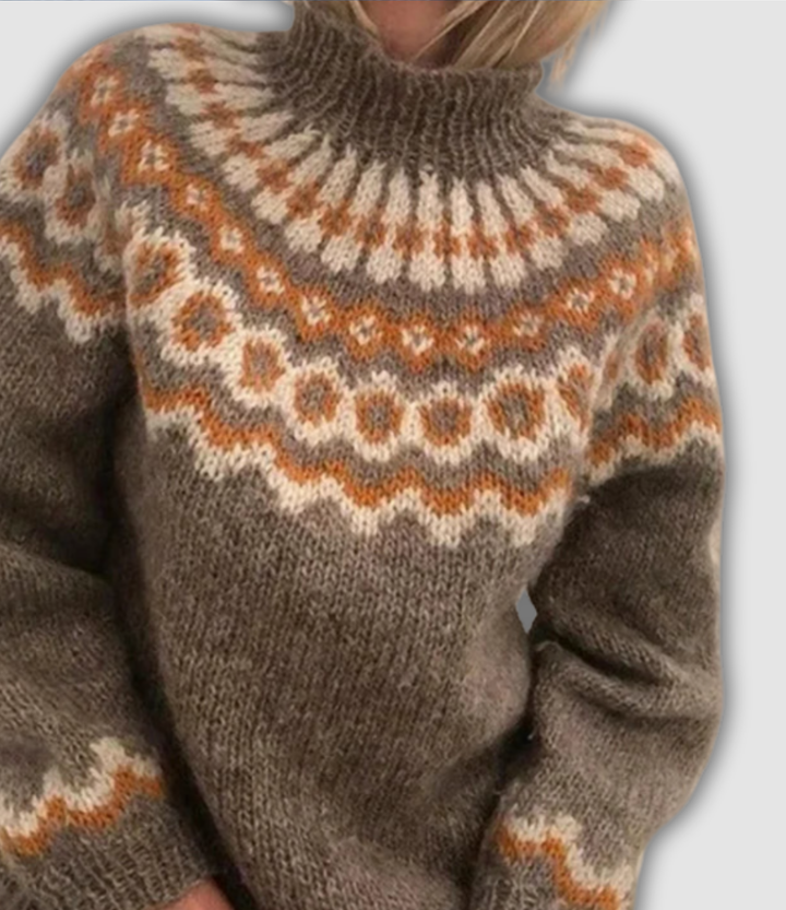 Seraphine | Suéter de cuello alto retro