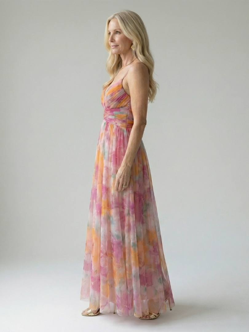 Isel | Maxivestido suave cruzado