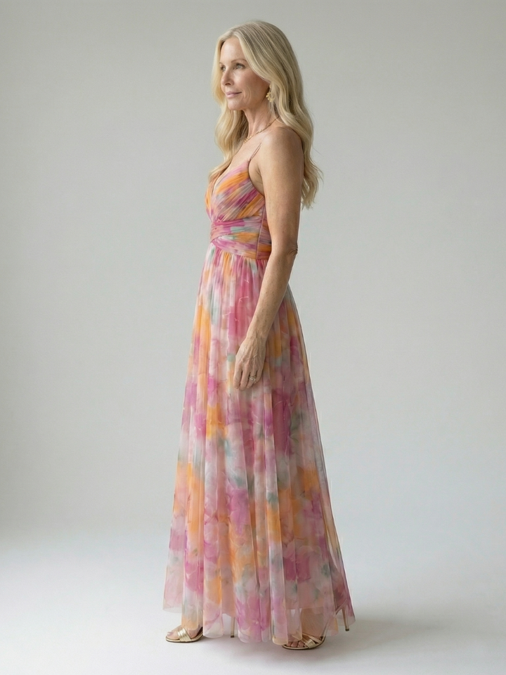 Isel | Maxivestido suave cruzado