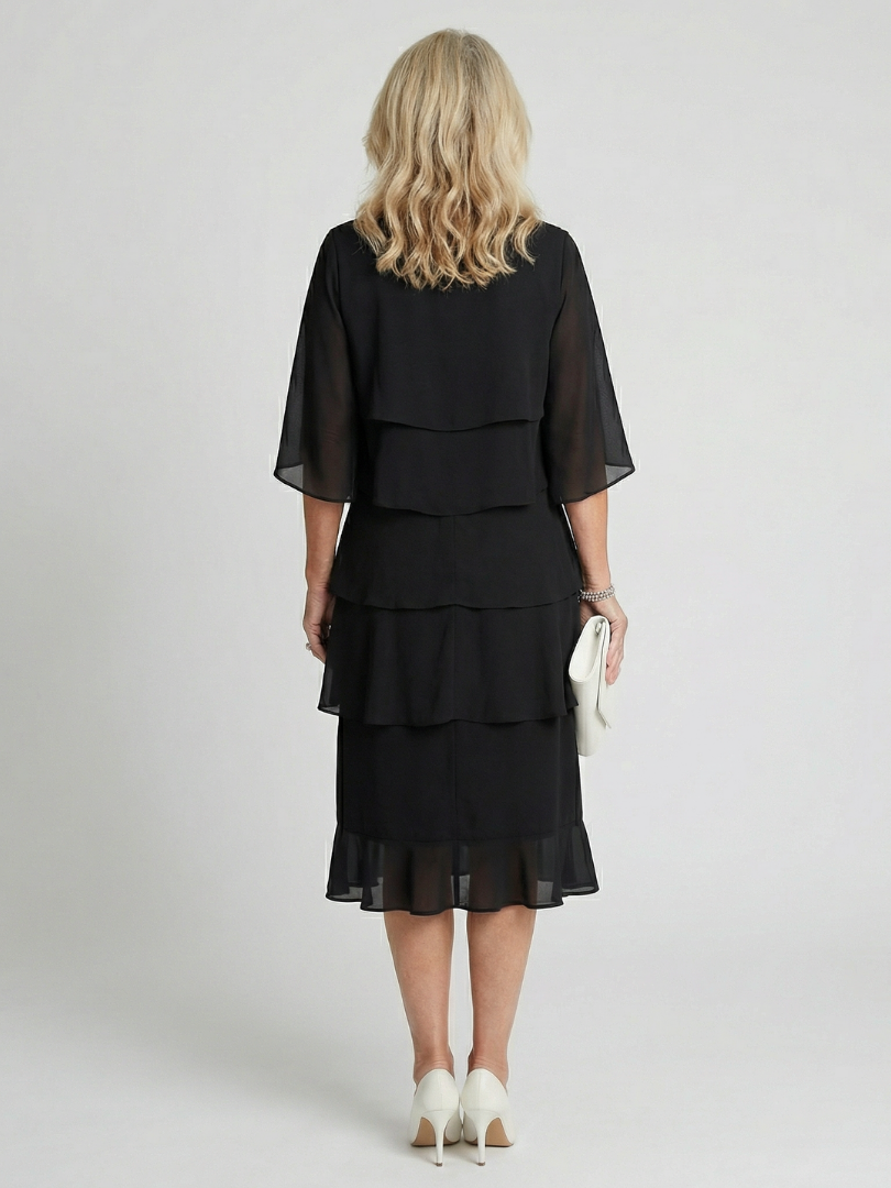Brent | Tiered Ruffle Midi Dress