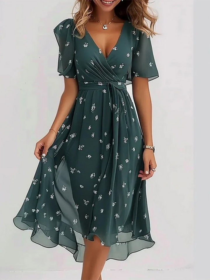 LAVINA™ – Vestido Midi Bohemio Vibrante