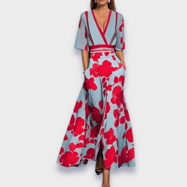 Eliana™ | Vestido Floral Elegante Línea A