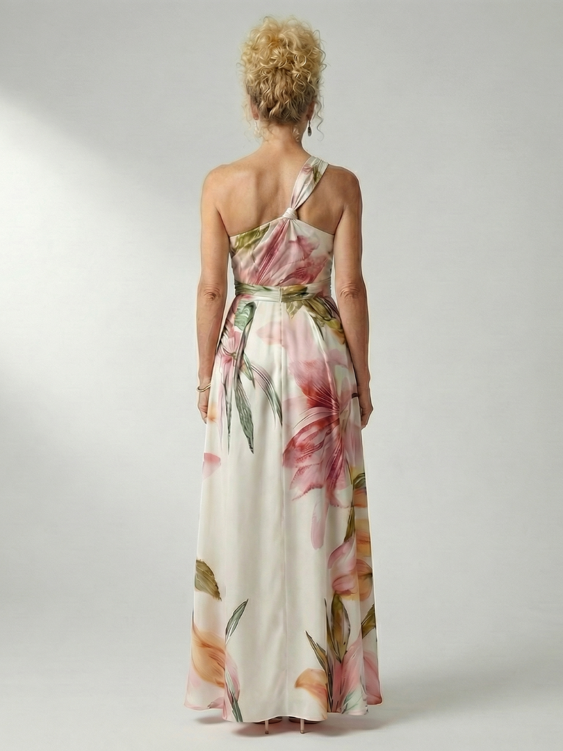 Amiel | Vestido largo floral claro