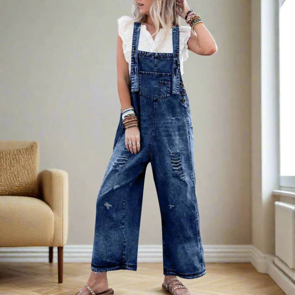 CARMELITA™ | Mono Vintage con Lavado y Tirantes Ajustables