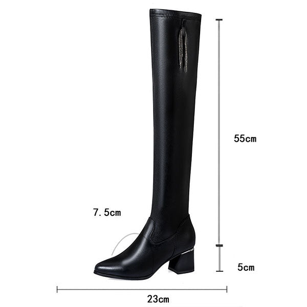 Kaelivr - Botines de piel cálidos para mujer