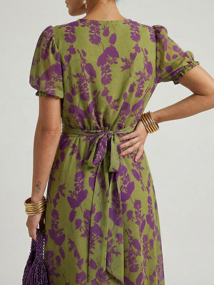 Virel | Vestido midi floral holgado