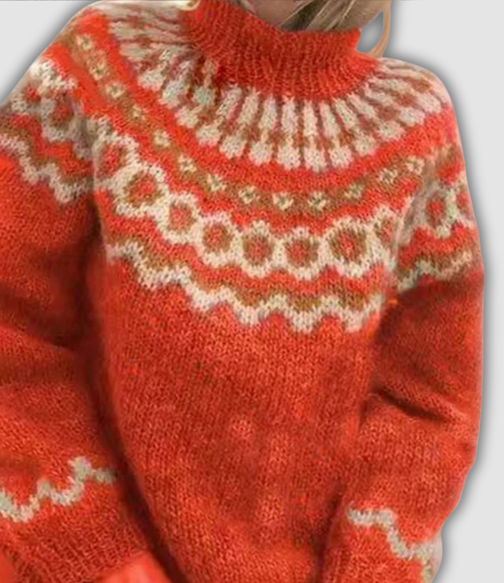 Seraphine | Suéter de cuello alto retro