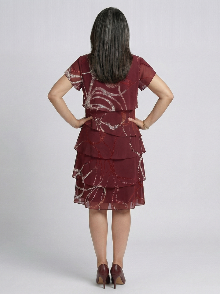 alani | Vestido midi estampado abstracto