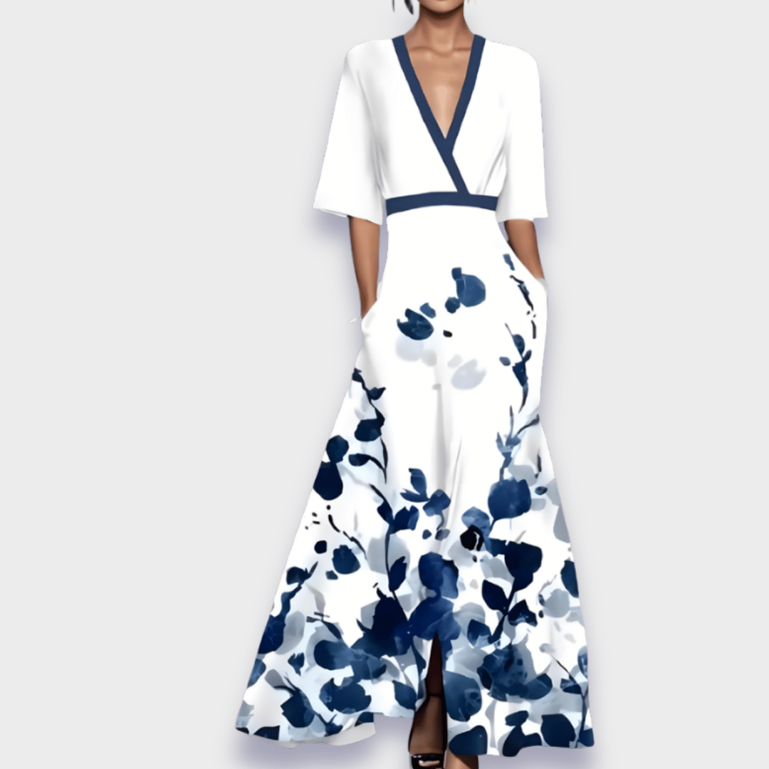 Eliana™ | Vestido Floral Elegante Línea A