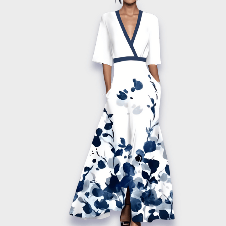 Eliana™ | Vestido Floral Elegante Línea A