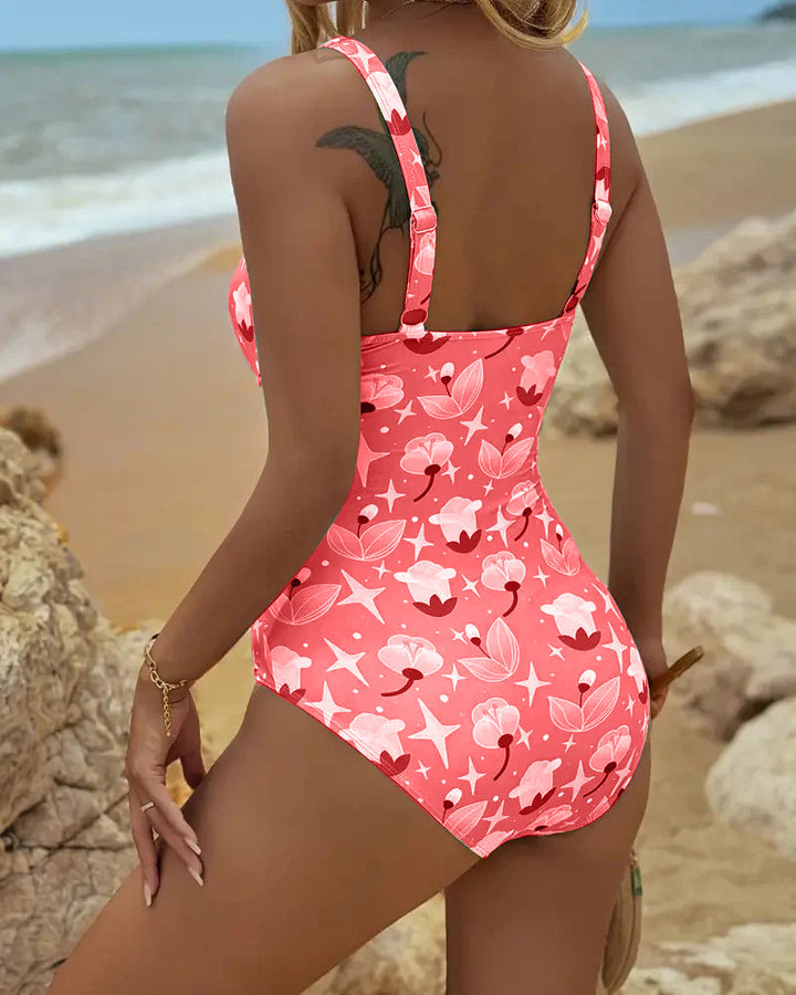 Clara | Tankini de Una Pieza Estampado