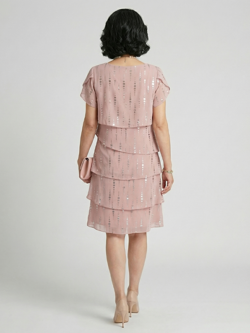 Makena | Polka Dot A-line Knee-Length Dress