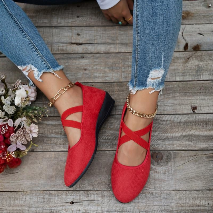 ANGEL™ - Zapatos cómodos sin cordones con cuña cerrada