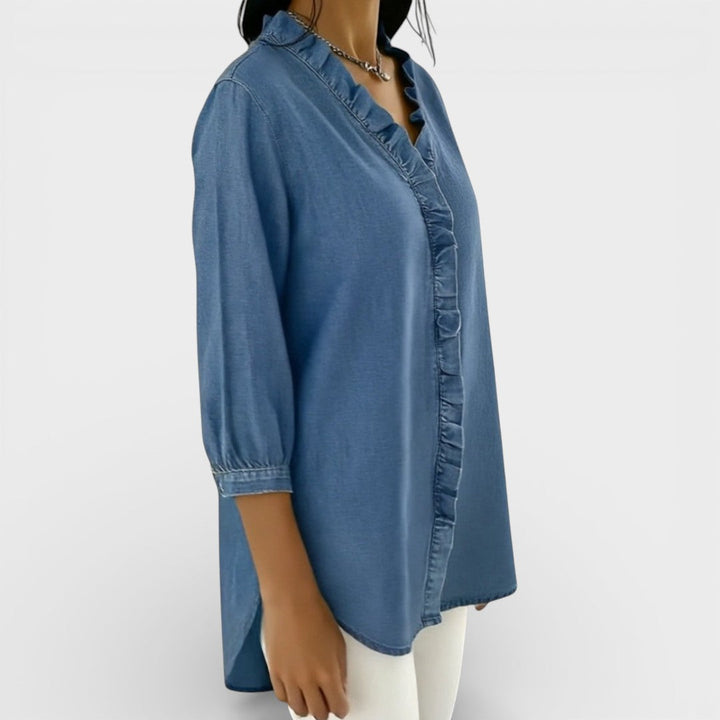 Heather | Blusa elegante con volantes