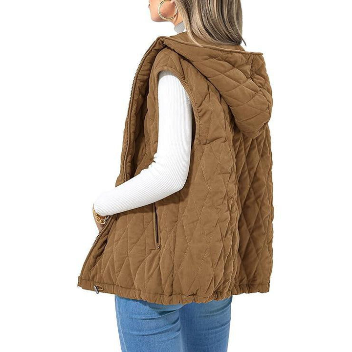 LIAM™ - Abrigo de invierno sin mangas con capucha y bolsillos