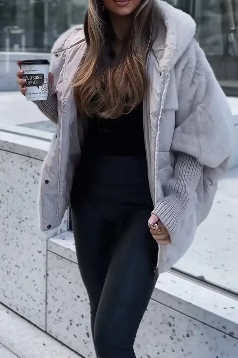 MARISA™ - Chaqueta con Capucha de Felpa Cómoda