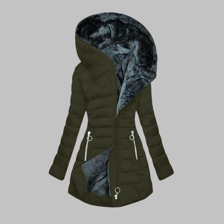 YENGE™ - Chaqueta de manga larga con capucha de corte entallado informal