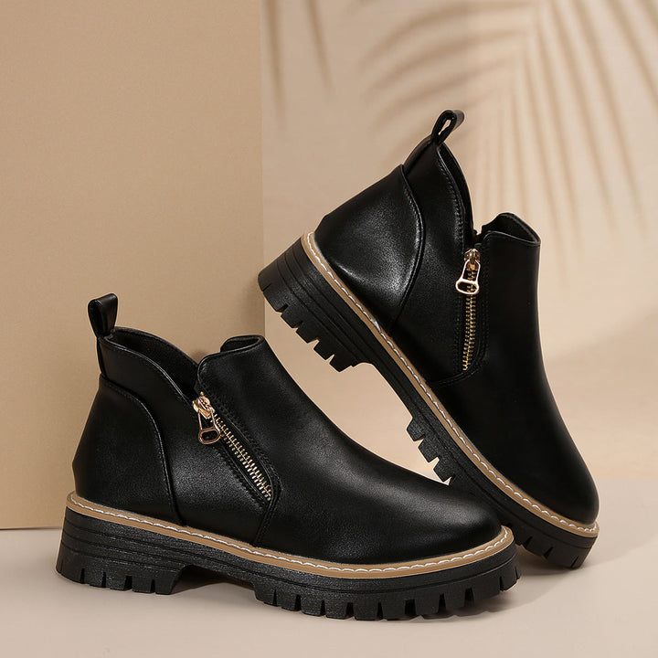 Isanoria - Botines de mujer elegantes de ante cómodos