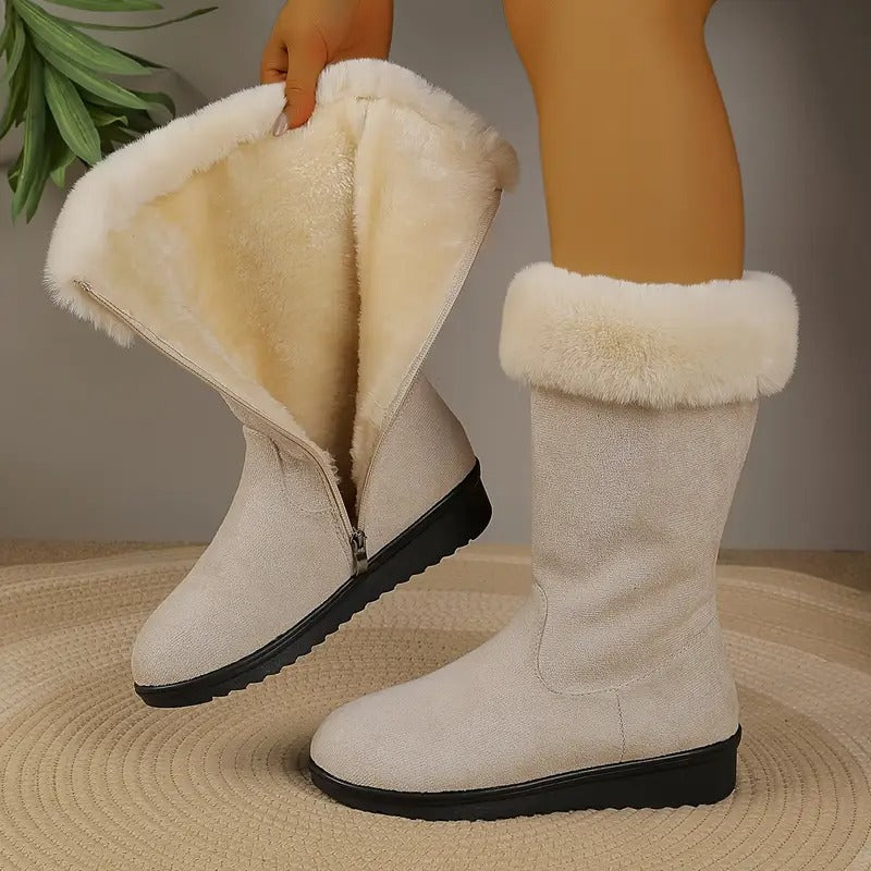 Delioraé - Botas ortopédicas largas y cálidas para el invierno
