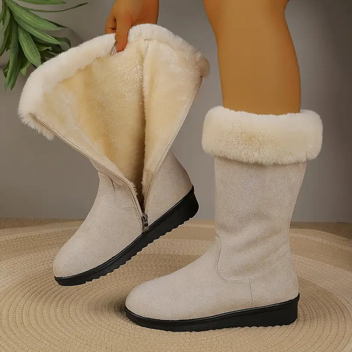 Delioraé - Botas ortopédicas largas y cálidas para el invierno