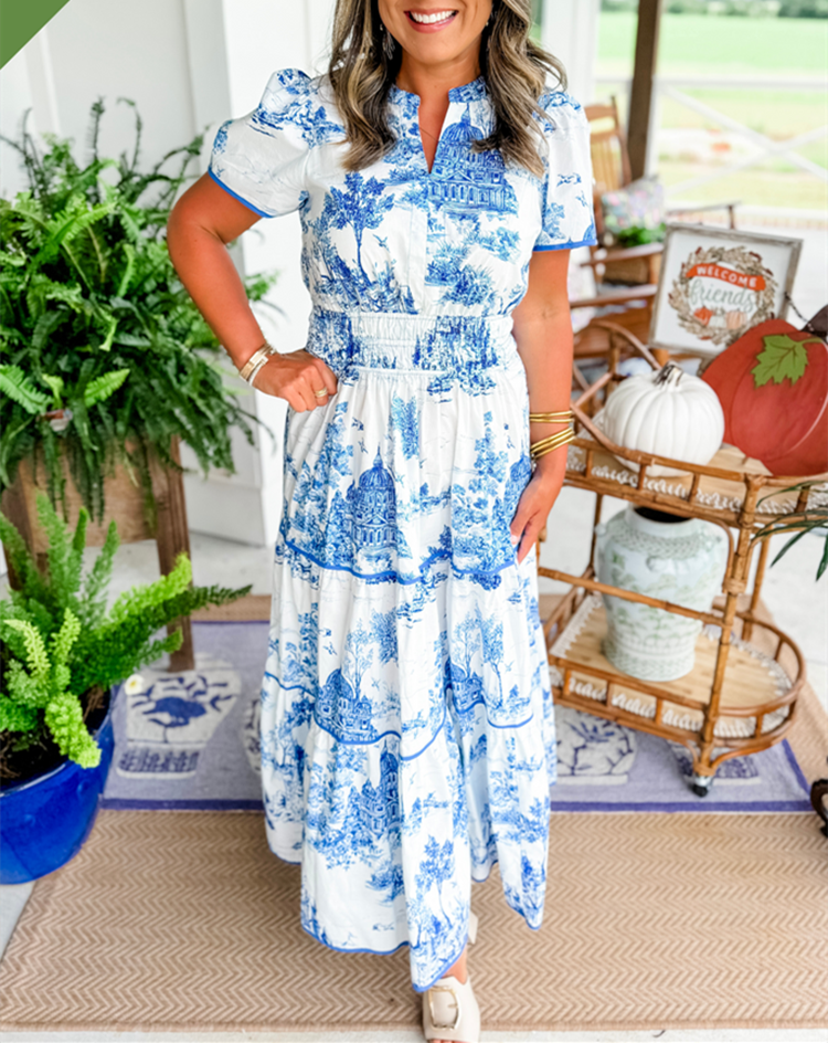 Marcelline | Maxi de toile atemporal – Comodidad elegante y favorecedora con fluidez sin esfuerzo