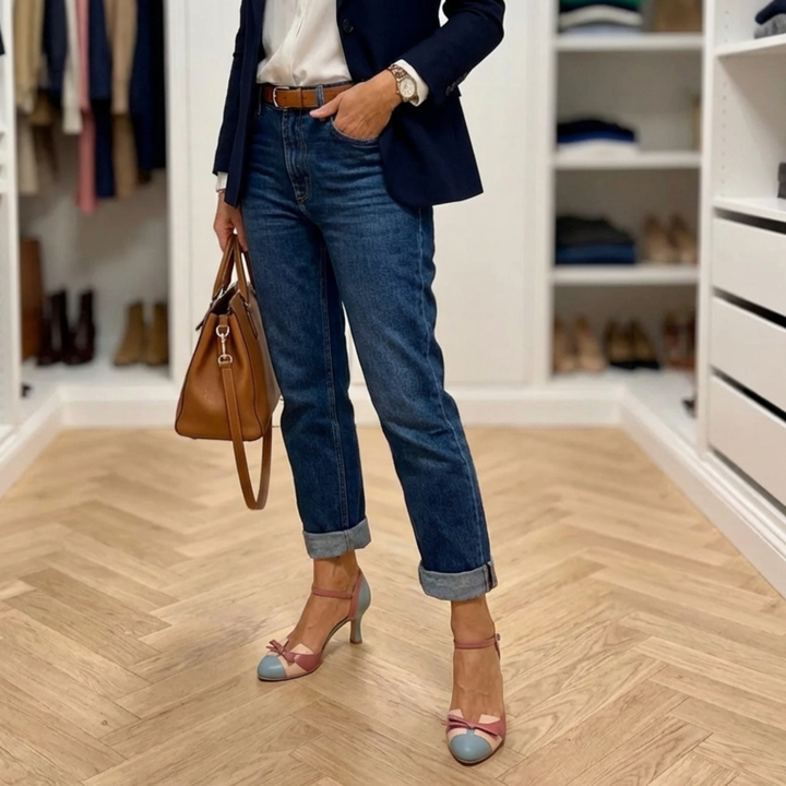 Sandalias Ortopédicas Vintage - Azul empolvado (más vendido)