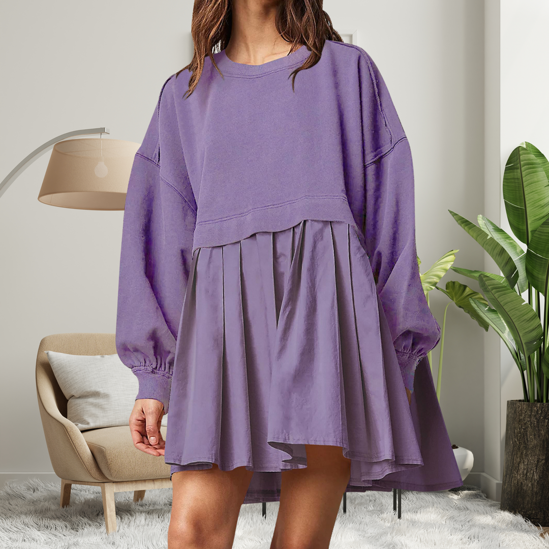 KARIYAH™ - Vestido midi de manga larga holgado y cómodo