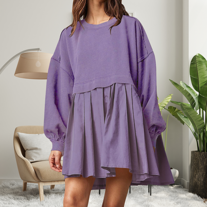 KARIYAH™ - Vestido midi de manga larga holgado y cómodo