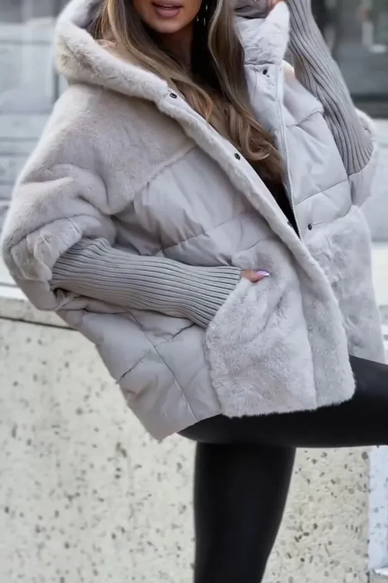 MARISA™ - Chaqueta con Capucha de Felpa Cómoda
