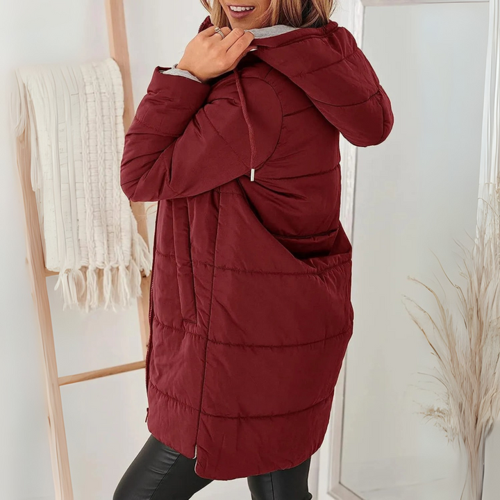 YILA™ - Chaqueta de Plumón Acolchada con Capucha Informal