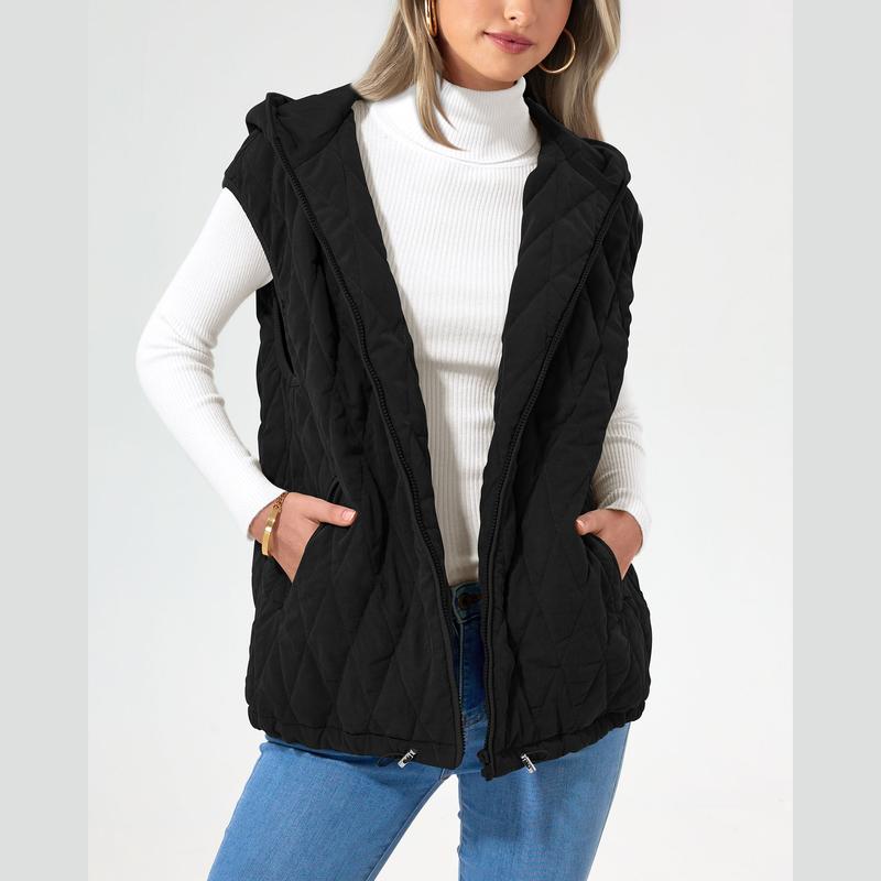 LIAM™ - Abrigo de invierno sin mangas con capucha y bolsillos