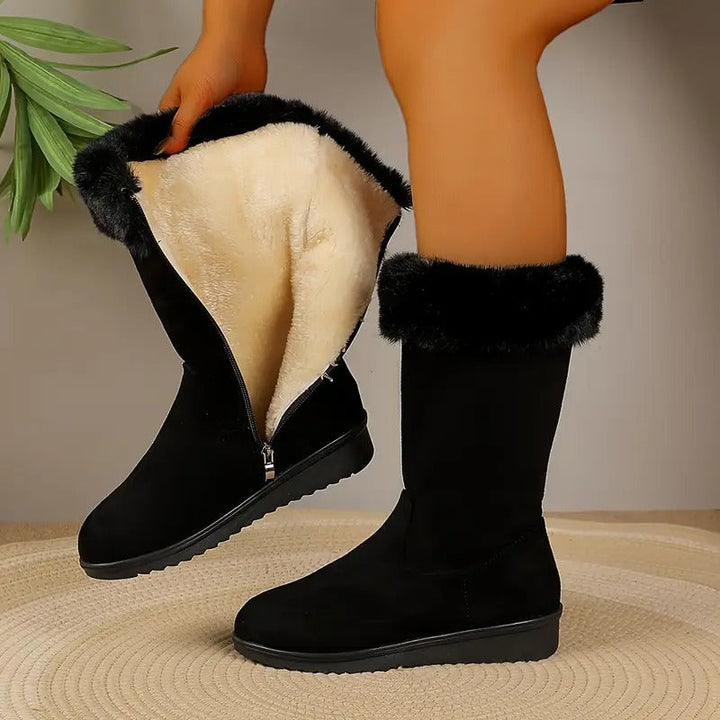 Delioraé - Botas ortopédicas largas y cálidas para el invierno
