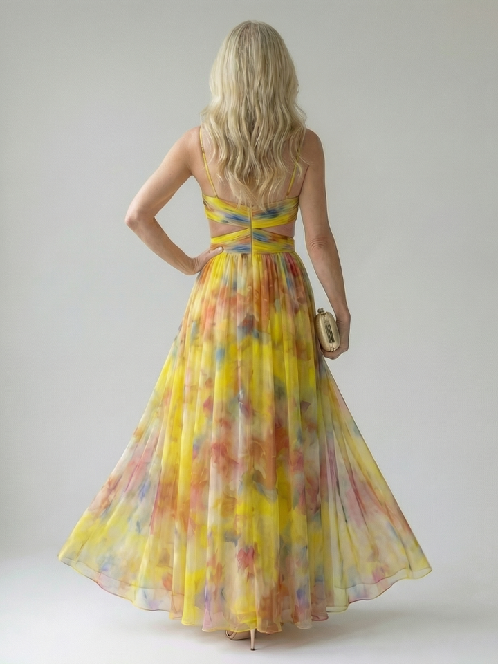 Isel | Maxivestido suave cruzado