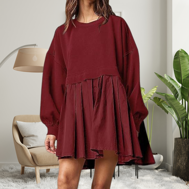 KARIYAH™ - Vestido midi de manga larga holgado y cómodo