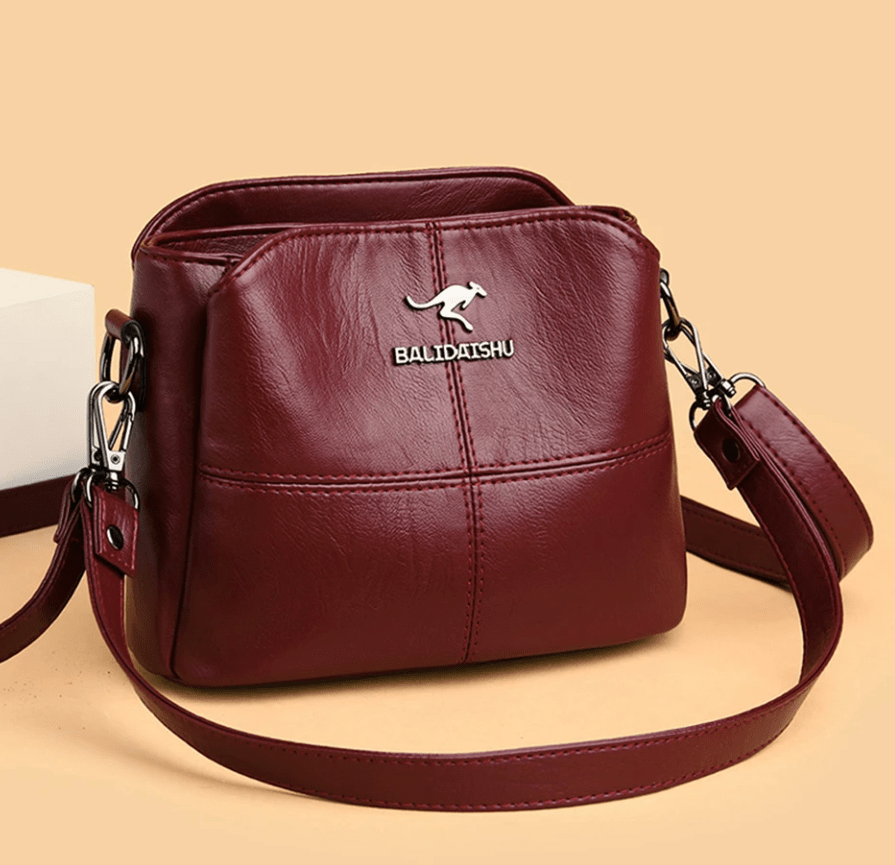 Bolso bandolera de cuero para mujer