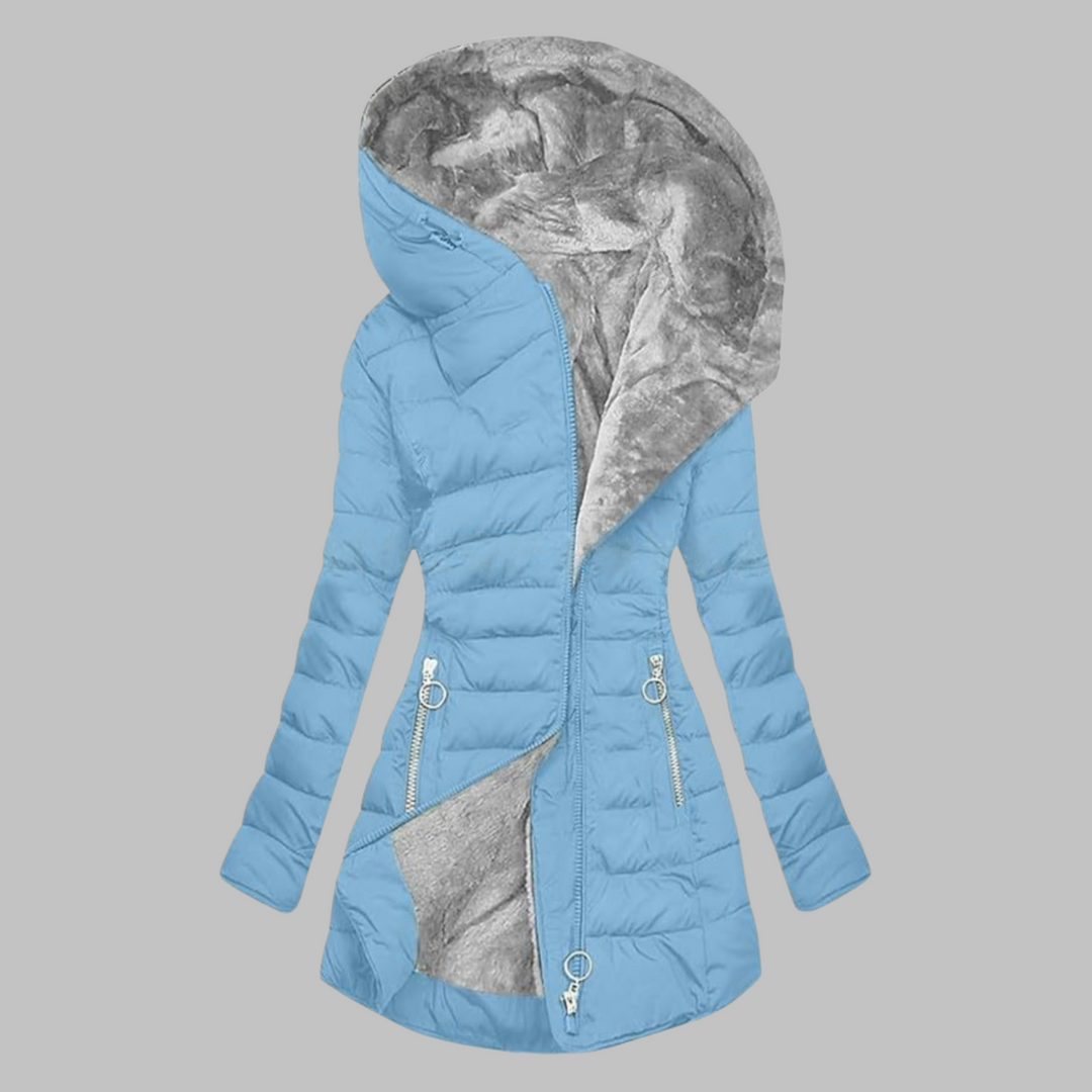 YENGE™ - Chaqueta de manga larga con capucha de corte entallado informal