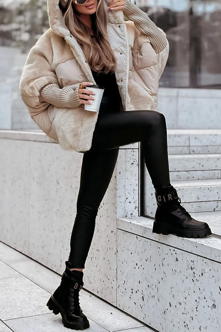 MARISA™ - Chaqueta con Capucha de Felpa Cómoda