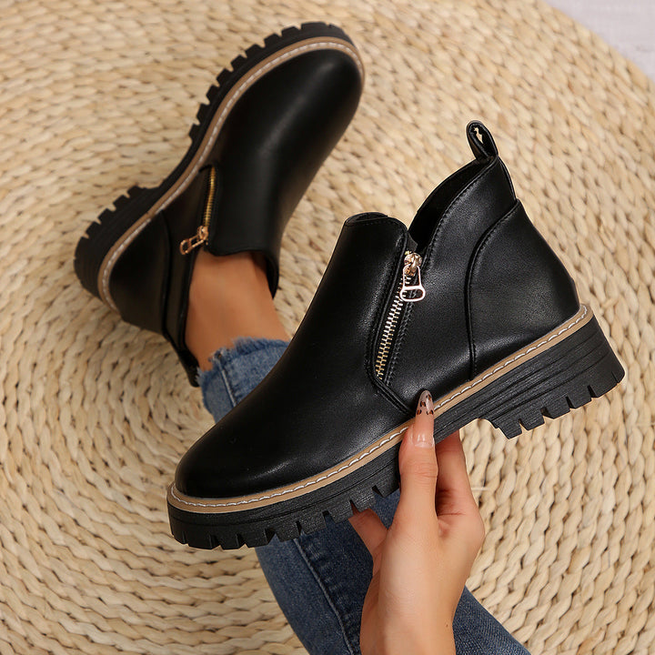 Isanoria - Botines de mujer elegantes de ante cómodos