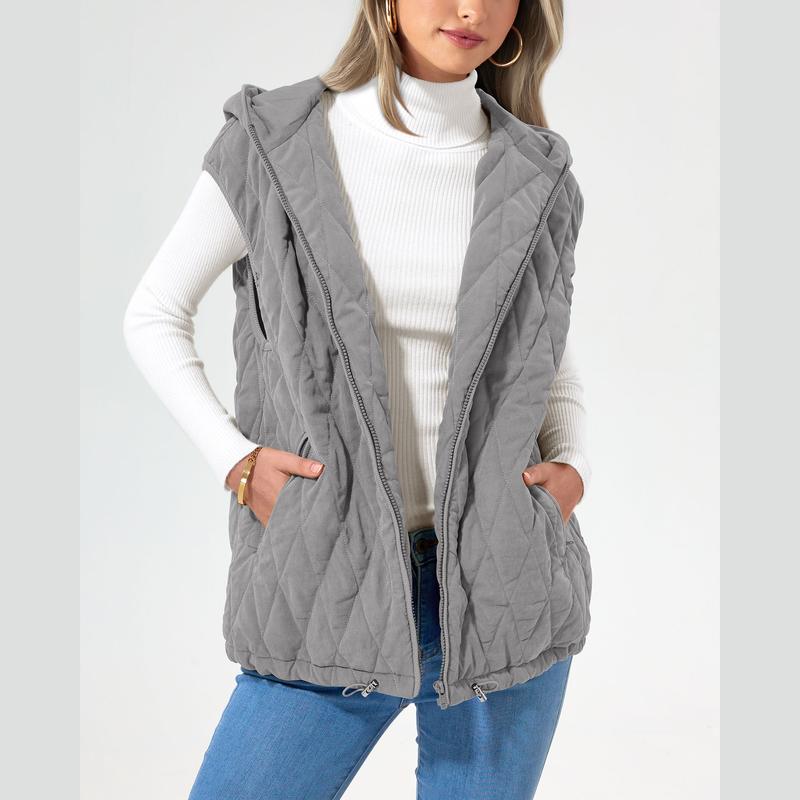 LIAM™ - Abrigo de invierno sin mangas con capucha y bolsillos