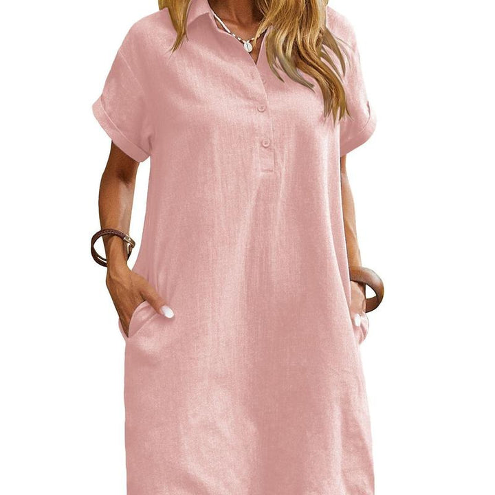 MAREN™ – Vestido de verano de manga corta y corte relajado