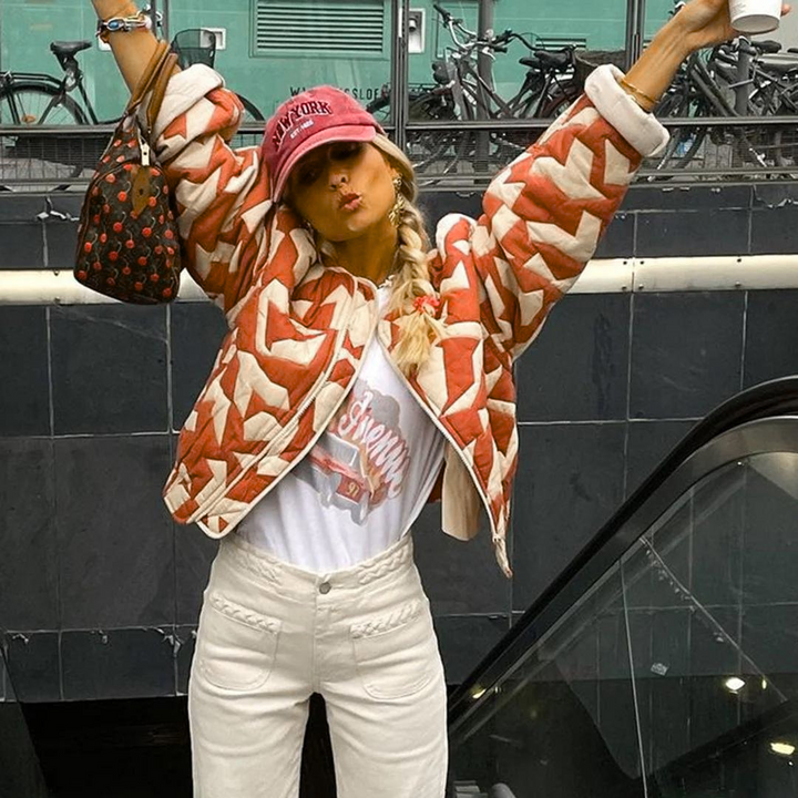 NICOLE™ - Chaqueta Estampada de Moda