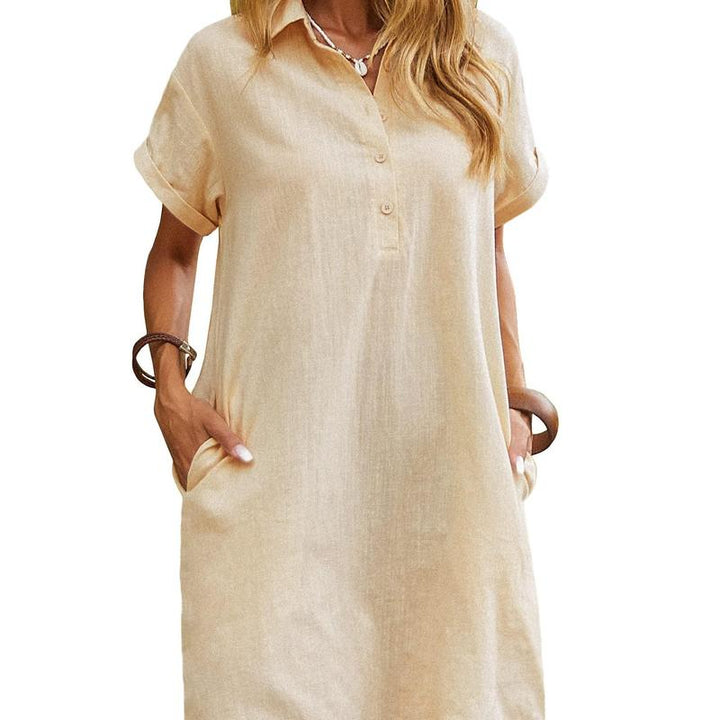 MAREN™ – Vestido de verano de manga corta y corte relajado