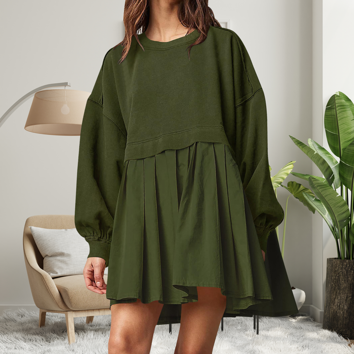 KARIYAH™ - Vestido midi de manga larga holgado y cómodo