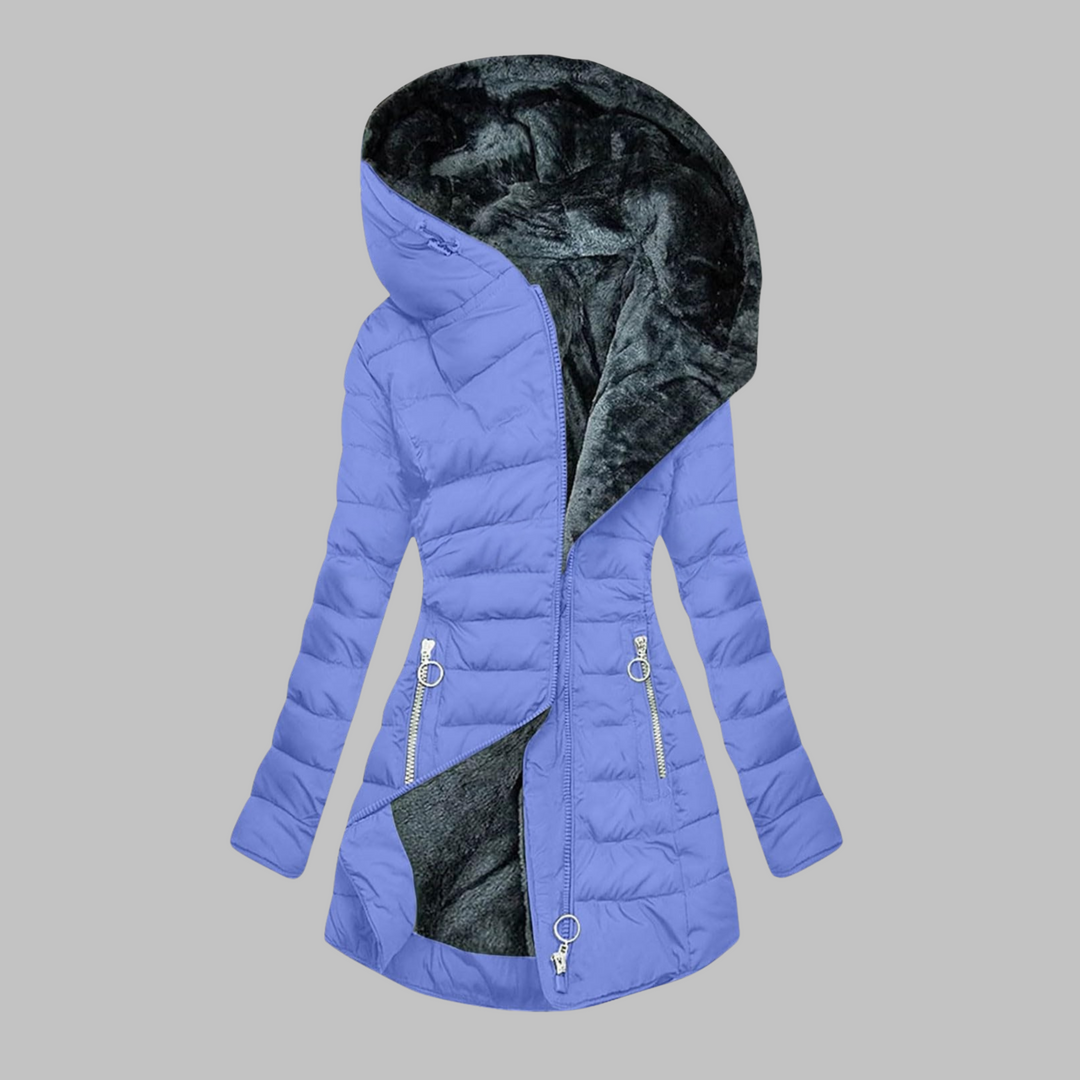 YENGE™ - Chaqueta de manga larga con capucha de corte entallado informal