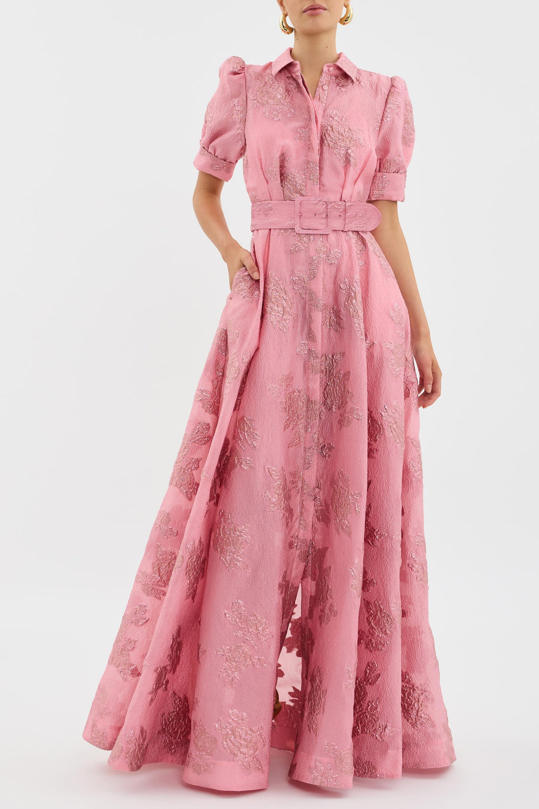Anabella | Vestido Corto con Mangas Abullonadas