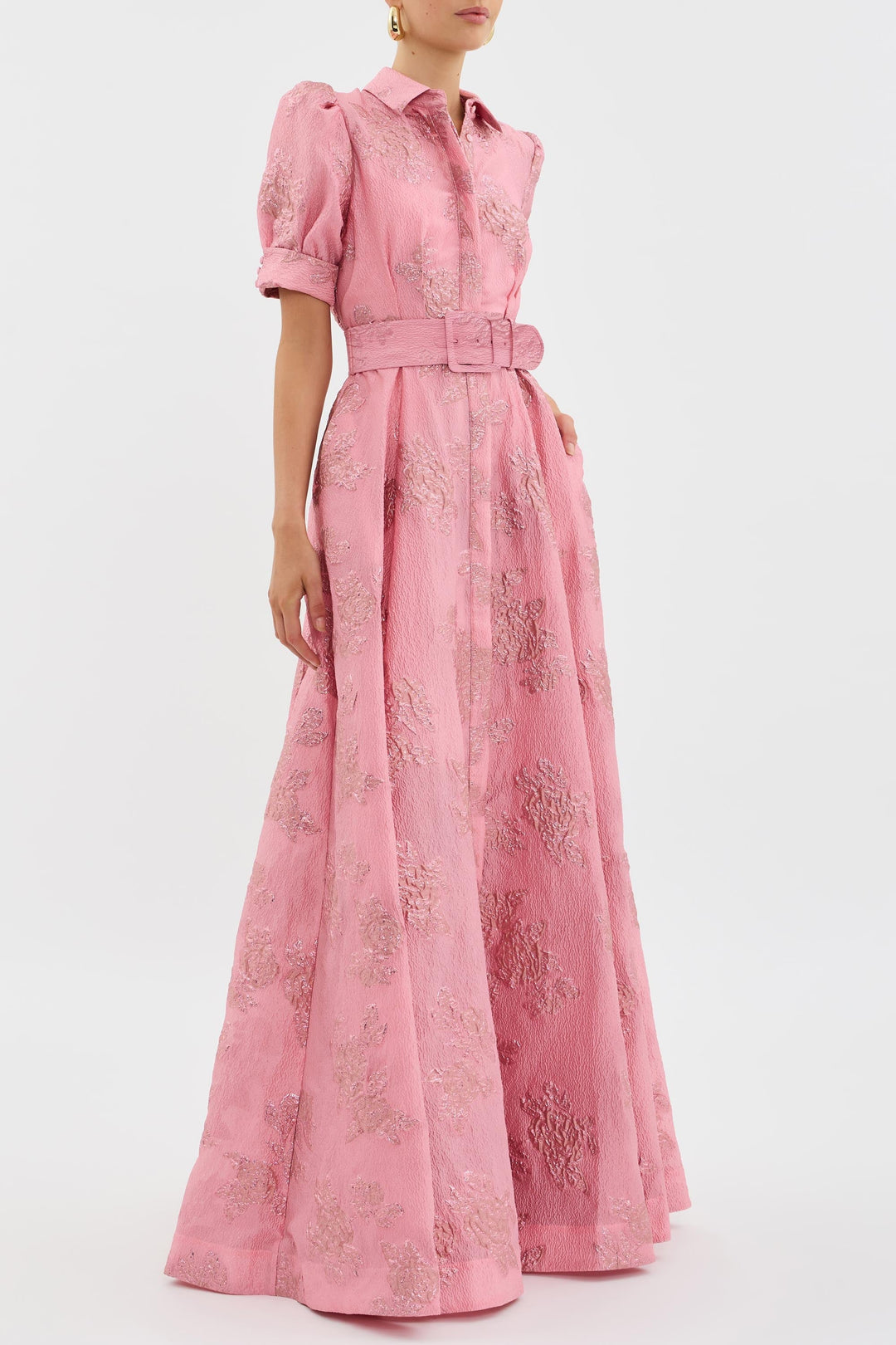 Anabella | Vestido Corto con Mangas Abullonadas