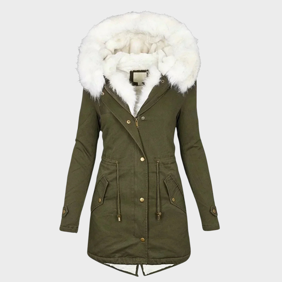 Aurielle | Parka de invierno de piel sintética