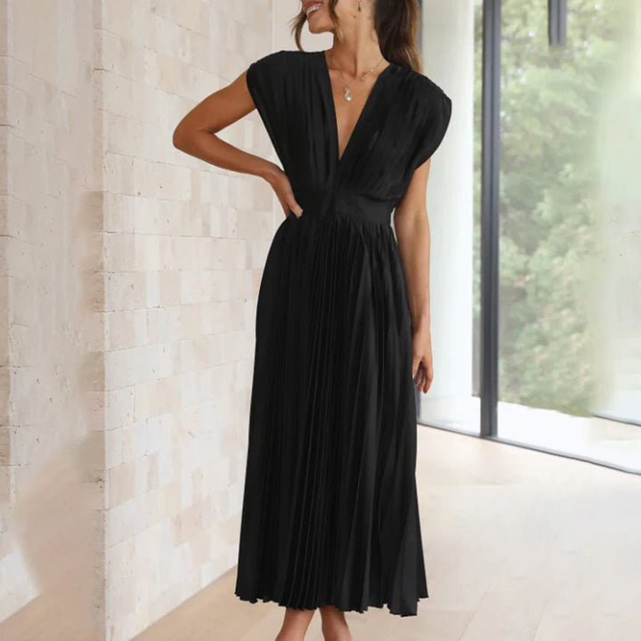 Marni™ | Vestido Midi Plisado Atemporal