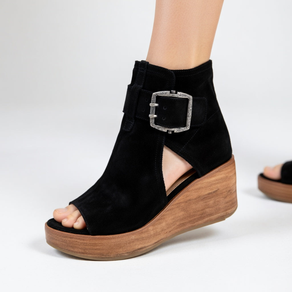 Orélisse™ | Botines de Cuña Abiertos Estilo Moderno