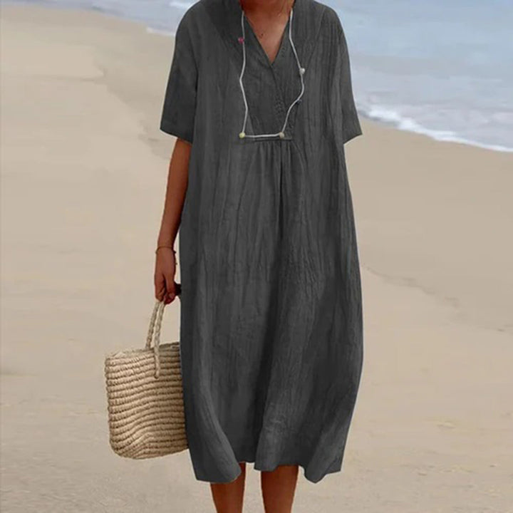 KARINA™ - Vestido Midi de Corte Holgado
